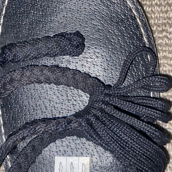 Sukot Barcelona Black Braided Cord Sandals sz missing estimated 8.5 - 9 - Picture 12 of 12